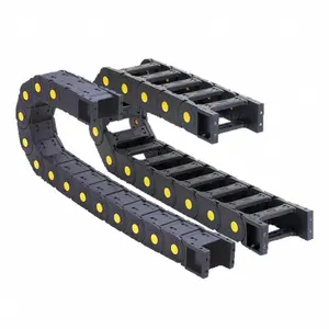 Cable Chains 7x7 15x20 15x30 18x25 18x37 mm Bridge Type Non-Opening Plastic Towline Transmission Drag Chain for Machine