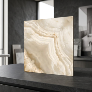 Azul Macaubas Blue Granite Effect Bookmatch Porcelain Tiles 600x600mm High Gloss Flooring - Product Image 3