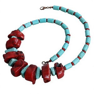 Collier Statement Multicouche de Qualité Supérieure pour Femme, Perles en Résine et Acrylique, Chaîne à Maillons, Design Géométrique, Bijou de Fête, Cadeau - Product Image 6