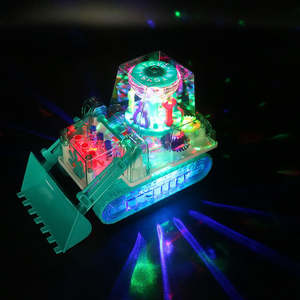 Transparent Gear Bulldozer Electric Children Education <strong>Simulation</strong> <strong>Model</strong> <strong>Engineering</strong> Car Lighting Music Toys - Product Image 5