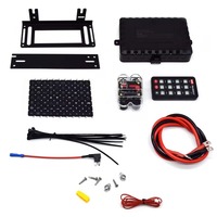 Panneau de commande LED 12 boutons avec télécommande, panneau de commande 12V avec protection par fusible, panneau lumineux LED universel pour voiture