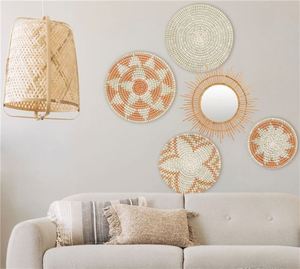 Living Decor Negozio Boho Canapa Tavolino Arte Murale Etiope Art Deco Nostalgia Pare Di Decoracion - Product Image 2