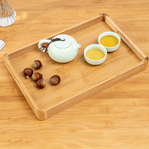 Bamboo Tea <b>Tray</b> With Rounded Corners Solid Color Serving <b>Tray</b> For Home Hotel Restaurant Tea <b>Set</b> Fruit <b>Baking</b> - Product Image 3