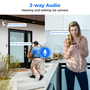 Kit de caméra de sécurité sans fil IP PTZ à double objectif H.265 2.4G/5G 3MP+3MP 16 canaux NVR avec audio bidirectionnel pour la maison, système de caméra de sécurité extérieure - Product Image 3