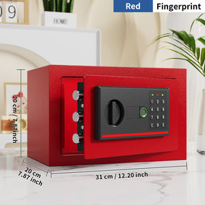 Coffre-fort électronique numérique à empreintes digitales, petit coffre-fort en métal, sécurité par mot de passe et empreinte digitale, pour bureau, maison, banque - Product Image 3