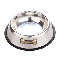 Accessoires pour animaux de compagnie bol en acier inoxydable antidérapant bol d'alimentation pour chien