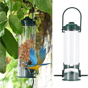 Alimentadores de comida y bebidas para pájaros, accesorios de jardín transparentes y automáticos, alimentador colgante de semillas para aves, nuevo estilo, 2023 - Product Image 5