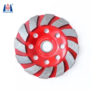 Huayuan Bánh Xe Cốc Mài Hàng Turbo Kim Cương 4in/100Mm Cho Bê Tông Đá Cẩm Thạch Đá Granite