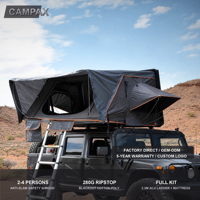 Tenda Atap CAMPAX Berbahan Aluminium Alloy Kelas Penerbangan, Cangkang Keras, 2-4 Orang, Empat Musim, Dua Lapis, Satu Kamar Tidur, Pemasangan Cepat Otomatis