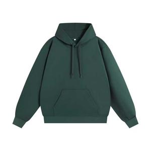 Sweat-shirt à capuche à épaules tombantes en velours de coton personnalisable de 300 g, coupe ample pour l'hiver et l'automne - Product Image 4