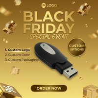 Flash Drive USB 2.0 Bentuk Kacang Plastik Custom 32GB/64GB Terenkripsi Logo Personal Hadiah Lucu Pendrive dengan Garansi 3 Tahun