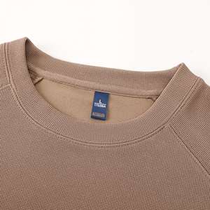 เสื้อสเวตเตอร์คอกลมสำหรับทุกเพศเสื้อพิมพ์ลายพัฟโลโก้ออกแบบได้ตามที่ต้องการน้ำหนักมาก - Product Image 2