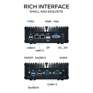 New N100 N150 không quạt Mini PC Dual Lan Com Windows 11/10 Linux gồ ghề Quad hiển thị wifi6e công nghiệp sử dụng AU/US/CN cắm - Product Image 6