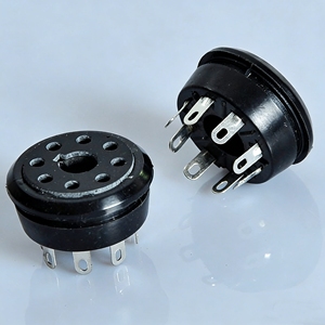 Octal-Chassis-Montage 8-Pin Bakelit-Sockel K8A Basis für KT88 EL34 <span class=keywords><strong>5Y3</strong></span> 5AR4 6CA7 5U4G 6L6 6V6 Röhrenverstärker-Teile - Product Image 2