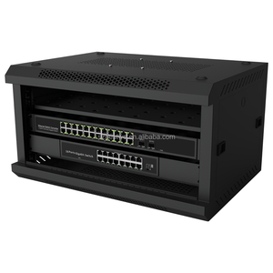 Gabinete de Montaje en Pared de 6U de Fácil Instalación, Gabinete IT de 19 Pulgadas de Profundidad Reducida para Centro de Datos de Oficina en Casa - Product Image 3