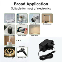 Adaptateur secteur compact de haute qualité 12V 0.5A 6W, norme britannique, entrée universelle 100-240V AC/DC, avec prise DC 5521