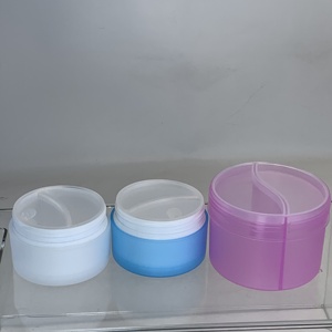 Empty 150g*2 New Design Dual Chamber 300ml Plastic Empty Cosmetic Jar <strong>Container</strong> <strong>Double</strong> Chamber <strong>Beauty</strong> Cream <strong>Container</strong> - Product Image 5