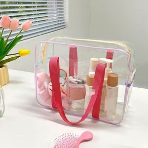 Color-mixed Large-capacity PVC Swimming <b>Transparent</b> Beach Storage <b>Bag</b> for Toiletries and Handbag - Product Image 3