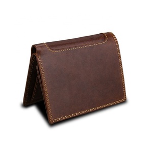 Men's Personalized Engraved <b>RFID</b> <b>Blocking</b> Slim Bifold Leather <b>Wallet</b> Vintage Short Zip Purse - Product Image 6