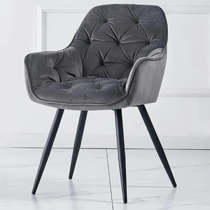 Petite <span class=keywords><strong>chaise</strong></span> de salle à manger moderne en métal de haute qualité, portable et stable, pour salon, maison ou hôtel - Product Image 3