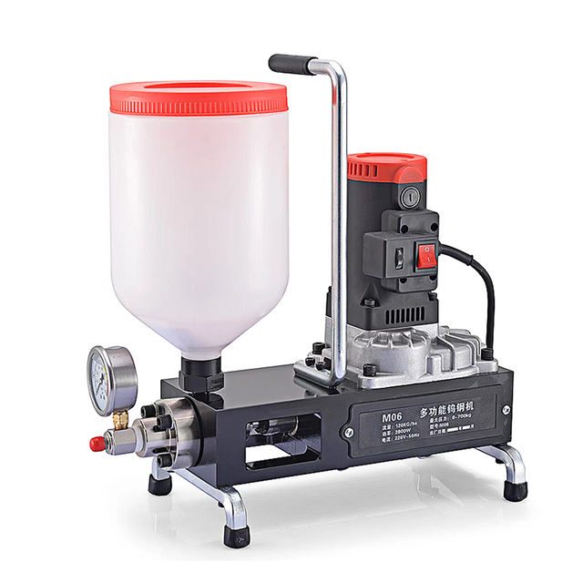 1300W Motor High Pressure Waterproof Grouting Machine for Water-based & Oil-based Polyurethane Epoxy Resin 220V 0-8000PSI