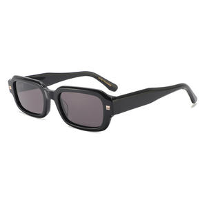 Gafas de Sol de Acetato para Mujer, Montura Cuadrada Negra, Protección UV400, Polarizadas, para Viajes y Conducción, Modelo 8625 - Product Image 1