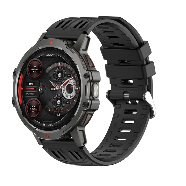 SK185 1.75 Inch Smartwatch for Outdoor Fitness BT Call Blood Oxygen Monitoring 1000mAh Big Battery for Android IOS Users Men