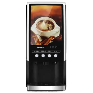 Sapoe streamline design warm and soft drink dispenser with advertising light box