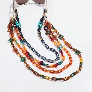 <span class=keywords><strong>Catena</strong></span> per <span class=keywords><strong>Occhiali</strong></span> Boho Colorata in Acrilico per Donne, Cordino Geometrico in Resina alla Moda, Catenella per <span class=keywords><strong>Occhiali</strong></span> da Sole - Product Image 2