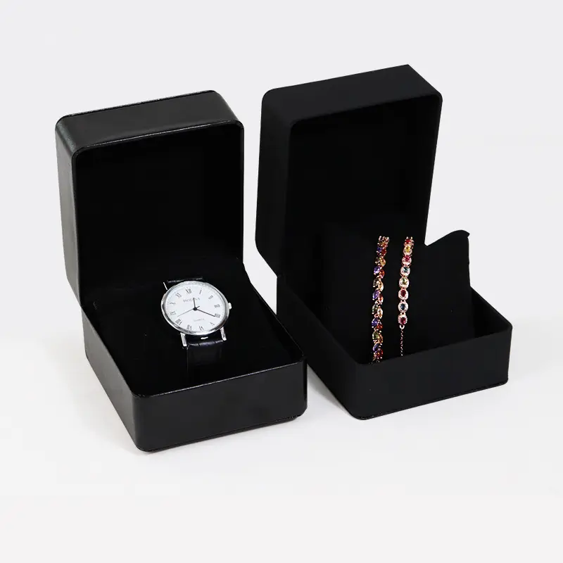Nouvelle arrivée Boîte de montre en cuir PU Cas de luxe Fabricant OEM ODM Boîte de montre avec logo personnalisé unique