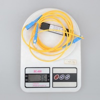 ABSMOD1X2 optik FBT Splitter 1:2 düzensiz 1x2 dengesiz çoğaltıcı 50/60/40/70/30/20/80/90/10 FTTH kutusu tipi SC UPC UPC ABS Fiber