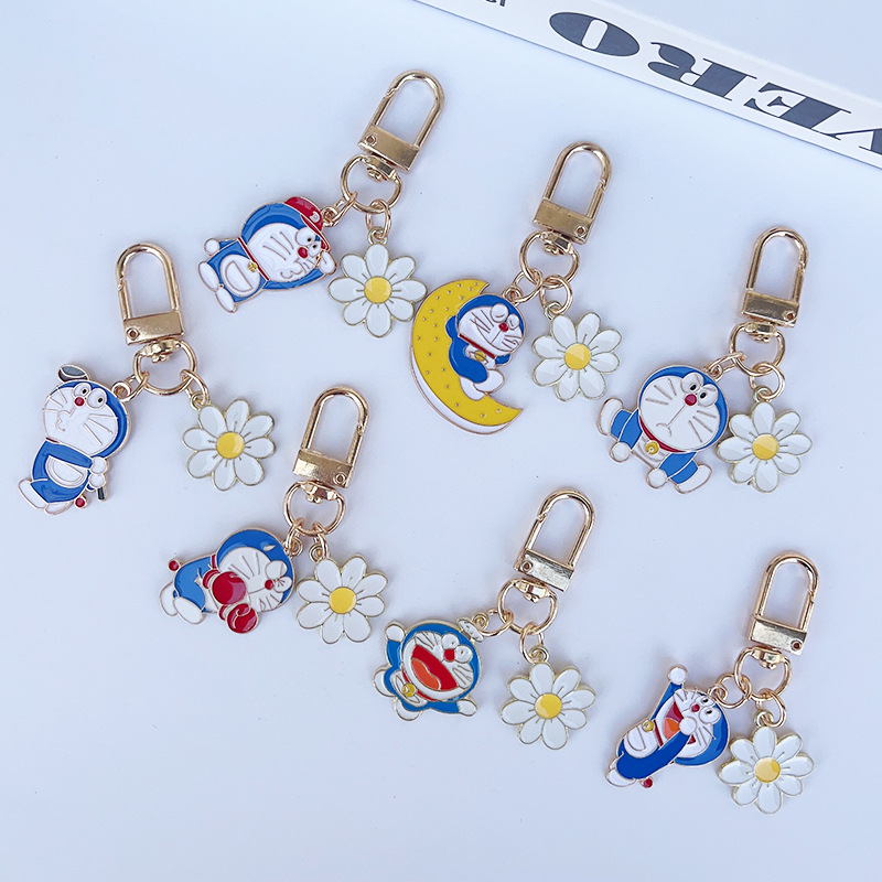 かわいいアニメ・ドラデザインメタル合金キーチェーン・バッグ用