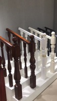 Simple moderne nouveau Style chinois lumière luxe main courante en bois massif Bussen escalier rambarde pour Villa intérieur château gonflable