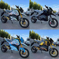 Moto électrique haute performance 72V, style rétro Little Monkey, avec batterie haute puissance modifiée pour des performances améliorées