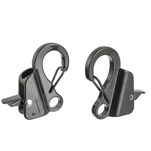 <b>Boat</b> Sliding <b>Hook</b> Black Stainless Steel <b>Boat</b> Anchor <b>Hook</b> Clips for 3/8" - 5/8" <b>Boat</b> Anchor Rope - Product Image 1