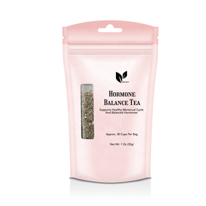 Té de bienestar para mujeres personalizado Té de equilibrio de hormonas orgánicas con hoja de frambuesa roja orgánica y menta verde