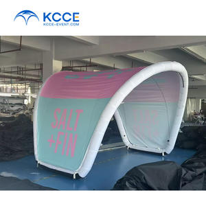 Logotipo personalizado diseño elegante resistente al viento en forma de <span class=keywords><strong>U</strong></span> playa Marin barco refugio inflable dosel tienda para espacio al aire libre - Product Image 1