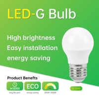Ampoule LED G45 Globe en gros 5W E27 450Lm 100-265V en plastique recouvert d'aluminium PC DOB à courant constant pour usine
