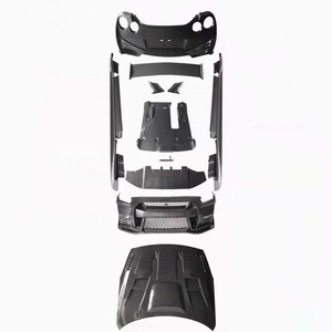Piezas para el cuerpo del coche, parachoques delantero, trasero, falda lateral, alerón grande para GTR 35, modificado en estilo <span class=keywords><strong>Nismo</strong></span> - Product Image 1