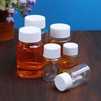 Récipient transparent médecine médicament vitamine capsule suppléments en plastique PET bouteille