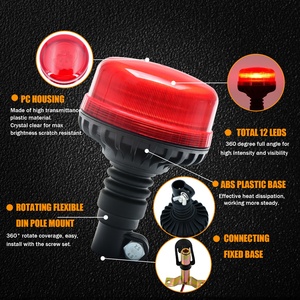 <span class=keywords><strong>Luz</strong></span> de Advertencia Roja ECE R65 ECE R10 Gyrophare con Soporte Flexible <span class=keywords><strong>para</strong></span> Tubo, Micro Baliza de 12 LED*3W - Product Image 3