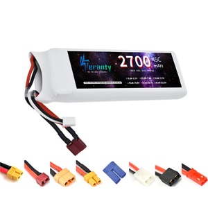 Batería de 7.4V 2S 2700MAH 45C con Conector Deans T/JST/XT30/XT60 para Accesorios de Avión, Helicóptero, Coche, Barco y Camión RC - Product Image 1