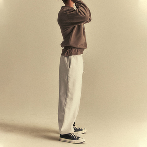 <span class=keywords><strong>Pantaloni</strong></span> Sportivi Classici da Uomo Oversize, Casual Streetwear <span class=keywords><strong>con</strong></span> <span class=keywords><strong>Elastico</strong></span> <span class=keywords><strong>in</strong></span> Vita, Coulisse e Orlo Arricciato - Vendita all'Ingrosso - Product Image 2