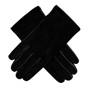 Gants de sécurité durables en cuir suédé de vachette doux, doublés de coton, à double couture, antistatiques, résistants à la chaleur, antidérapants, sans latex - Product Image 1