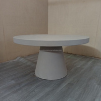 Meubles de patio en béton GRC au design moderne, tables basses en ciment, table centrale applicable à l'intérieur et à l'extérieur