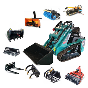 รถตักล้อยางขนาดเล็ก 5 ตัน EPA Engine Skid Steer พร้อมเครื่องบดไม้ - Product Image 3