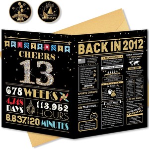 High Quality Paper Card Wholesale Folding Clearly UV Printing Black Gold Stamping Letters Birthday Gift Card with Envelope