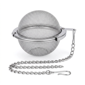 Infuseur à thé en acier inoxydable en forme de boule en maille pour thé en vrac - Product Image 1