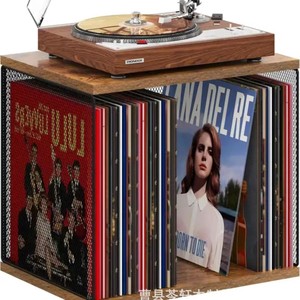 Nouveau produit transfrontalier : support à disques vinyles de style cube, boîte de rangement empilable pour disques vinyles, armoire à disques. - Product Image 2
