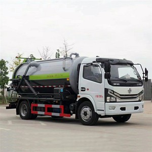 Camión Cisterna de Vacío Dongfeng 4X2 de 8000 Litros, el Más Vendido, para Bombeo de Fosas Sépticas y Limpieza de Drenajes - Product Image 1